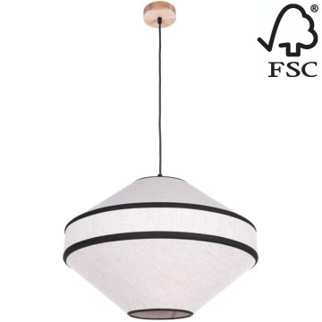 Luster na sajli AMIGO 1xE27/60W/230V hrast – FSC certificirano