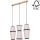 Luster na sajli AMIGO 3xE27/25W/230V hrast – FSC certificirano