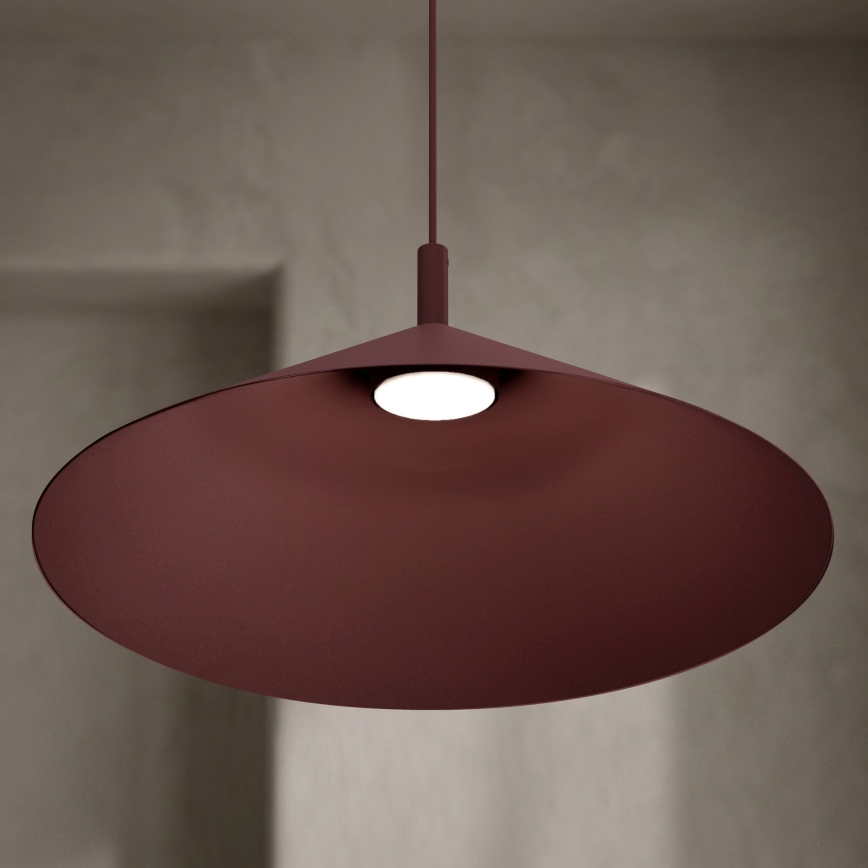 Luster na sajli ANEGA 1xGX53/15W/230V promjer 50 cm burgundska