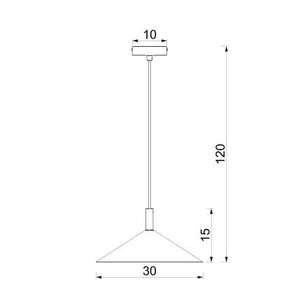 Luster na sajli ANEGA 1xGX53/15W/230V Ø 30 cm bež