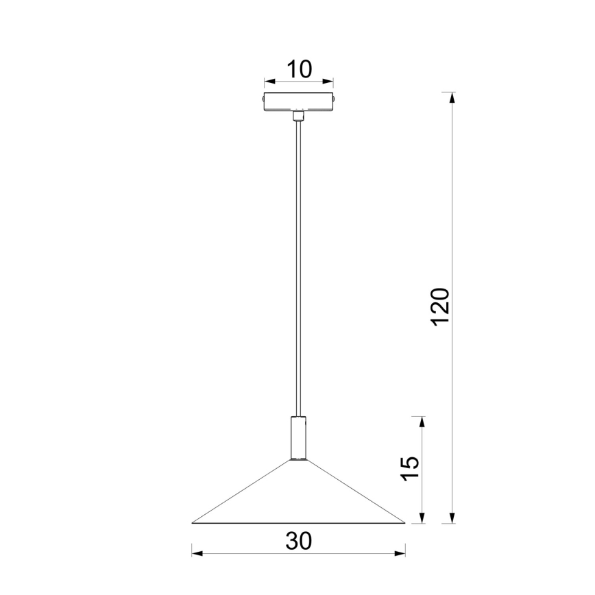 Luster na sajli ANEGA 1xGX53/15W/230V Ø 30 cm bež