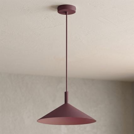 Luster na sajli ANEGA 1xGX53/15W/230V Ø 30 cm bordo