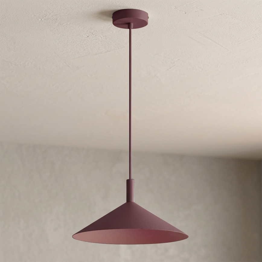 Luster na sajli ANEGA 1xGX53/15W/230V Ø 30 cm bordo