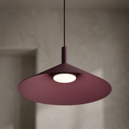 Luster na sajli ANEGA 1xGX53/15W/230V Ø 30 cm bordo