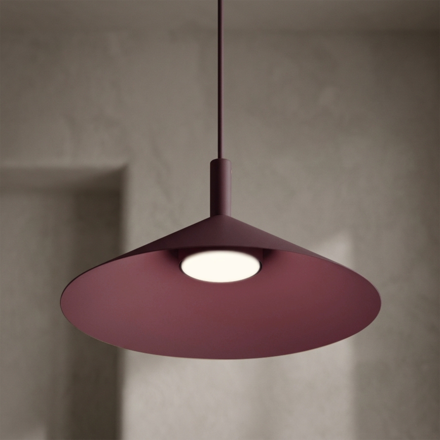 Luster na sajli ANEGA 1xGX53/15W/230V Ø 30 cm bordo