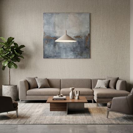 Luster na sajli ANEGA 1xGX53/15W/230V Ø 40 cm bež