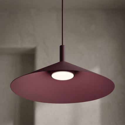 Luster na sajli ANEGA 1xGX53/15W/230V Ø 40 cm bordo