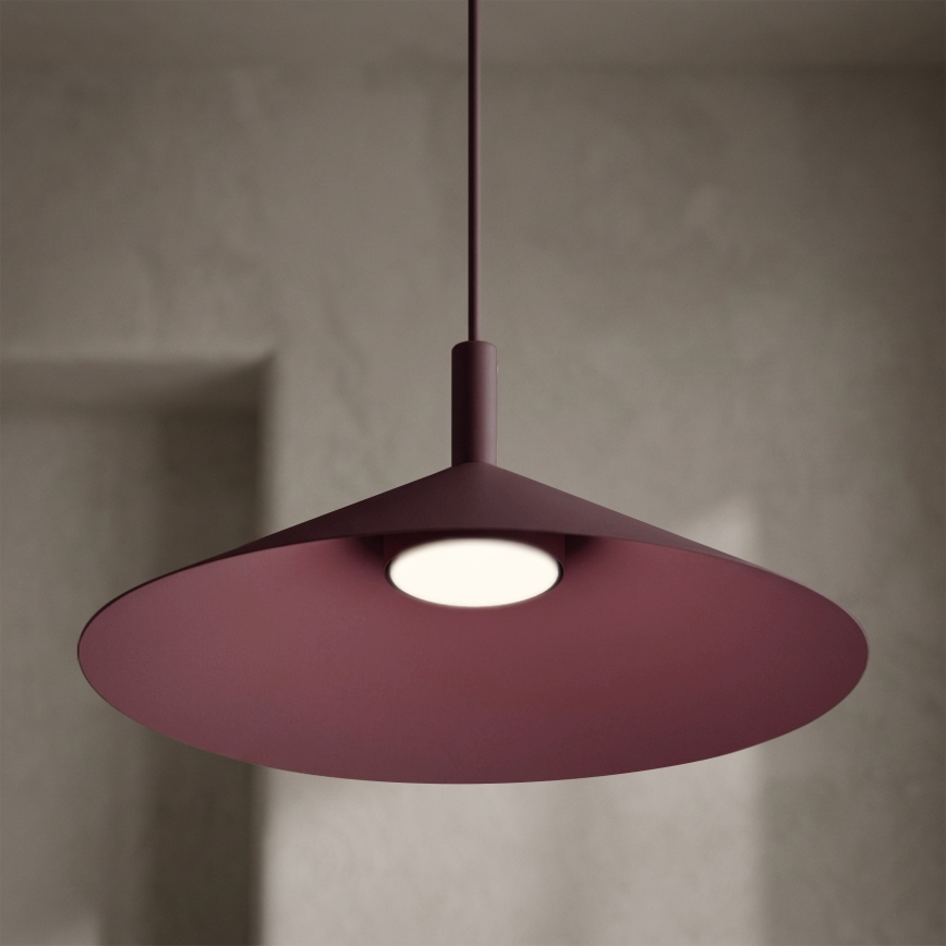 Luster na sajli ANEGA 1xGX53/15W/230V Ø 40 cm bordo
