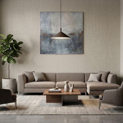 Luster na sajli ANEGA 1xGX53/15W/230V Ø 40 cm smeđi