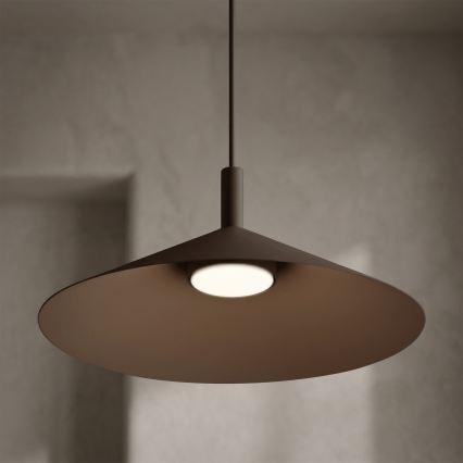 Luster na sajli ANEGA 1xGX53/15W/230V Ø 40 cm smeđi
