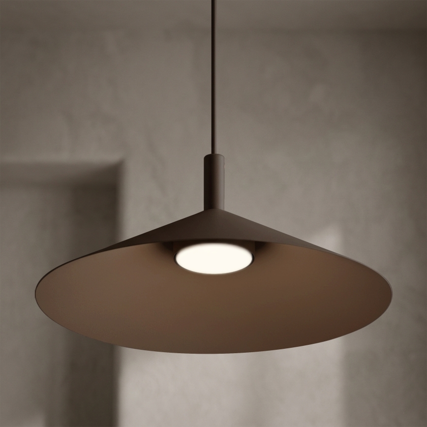 Luster na sajli ANEGA 1xGX53/15W/230V Ø 40 cm smeđi