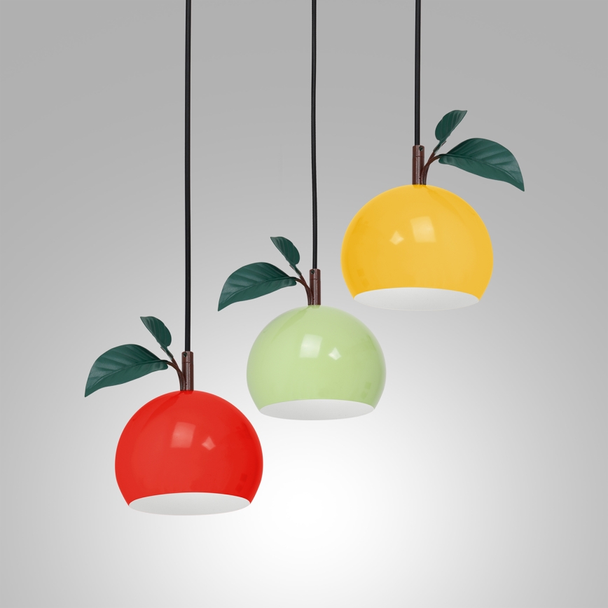 Luster na sajli APPLE 3xE27/15W/230V šarena