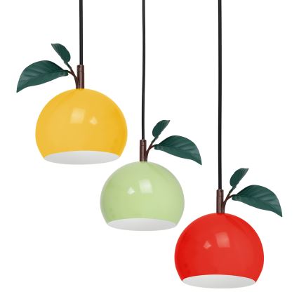 Luster na sajli APPLE 3xE27/15W/230V šarena