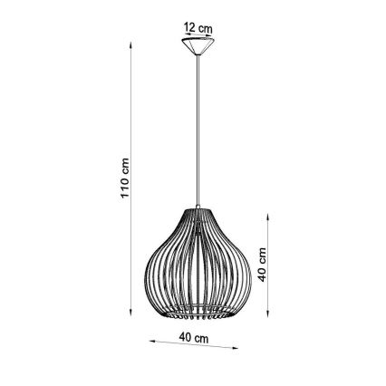 Luster na sajli APRILLA 1xE27/60W/230V