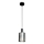 Luster na sajli ARCADIA 1xE27/60W/230V pr. 13 cm crna/dimna