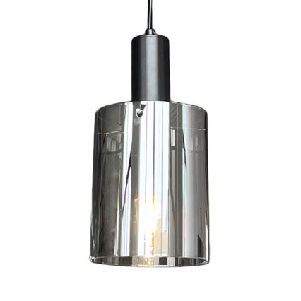 Luster na sajli ARCADIA 1xE27/60W/230V pr. 13 cm crna/dimna