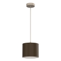 Luster na sajli ARDEN 1xE27/15W/230V pr. 18 cm bež/smeđa