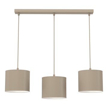Luster na sajli ARDEN 3xE27/15W/230V bež