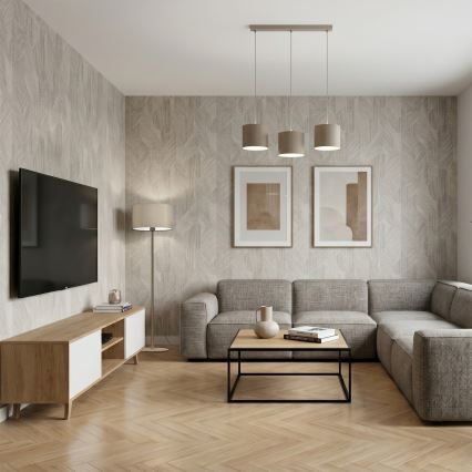 Luster na sajli ARDEN 3xE27/15W/230V bež