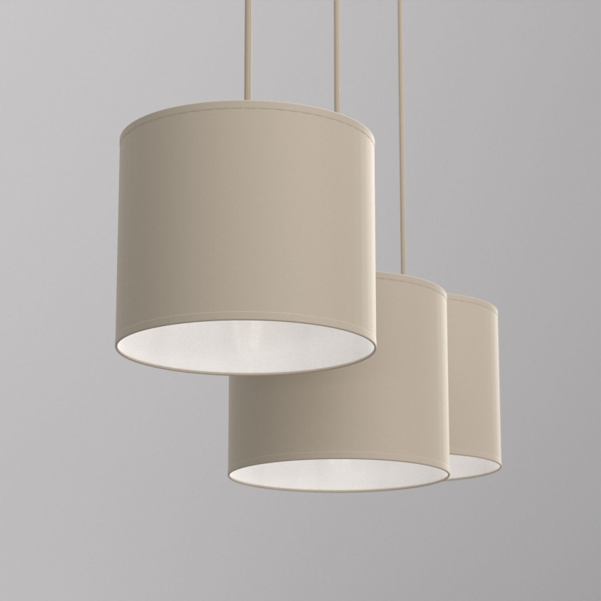 Luster na sajli ARDEN 3xE27/15W/230V bež