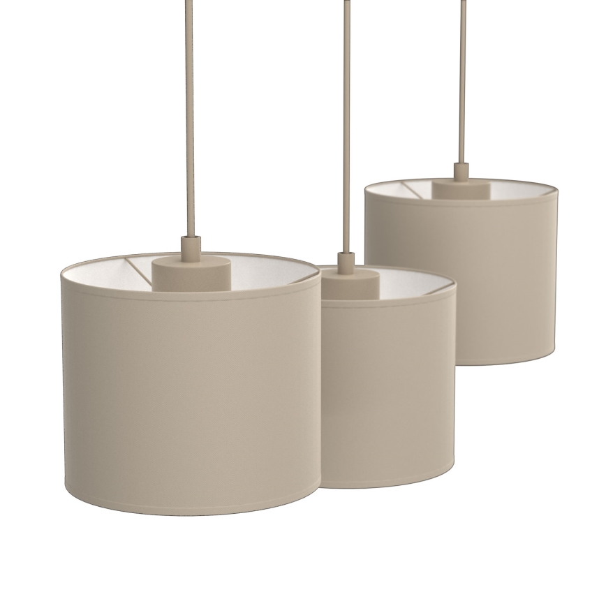 Luster na sajli ARDEN 3xE27/15W/230V bež