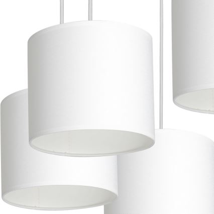 Luster na sajli ARDEN 5xE27/60W/230V bijela