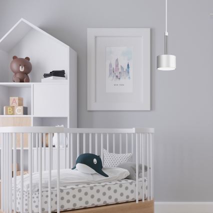 Luster na sajli ARENA 1xGX53/11W/230V bijela/sjajni krom