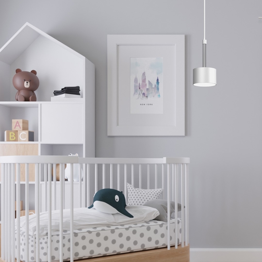 Luster na sajli ARENA 1xGX53/11W/230V bijela/sjajni krom