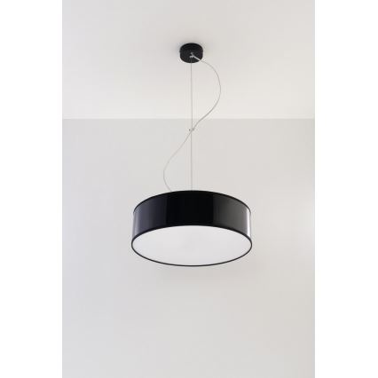 Luster na sajli ARENA 35 2xE27/60W/230V crna
