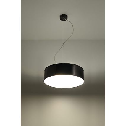 Luster na sajli ARENA 35 2xE27/60W/230V crna