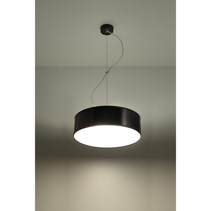 Luster na sajli ARENA 35 2xE27/60W/230V crna