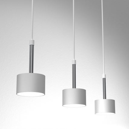 Luster na sajli ARENA 3xGX53/11W/230V bijela/sjajni krom