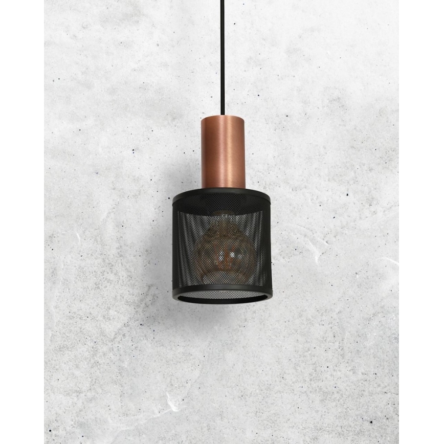 Luster na sajli ARES BLACK 1xE27/60W/230V