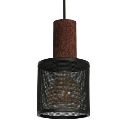 Luster na sajli ARES BLACK 1xE27/60W/230V