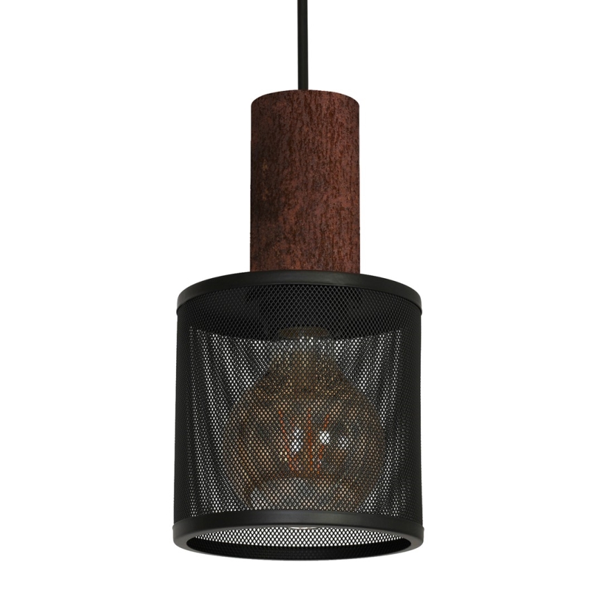 Luster na sajli ARES BLACK 1xE27/60W/230V