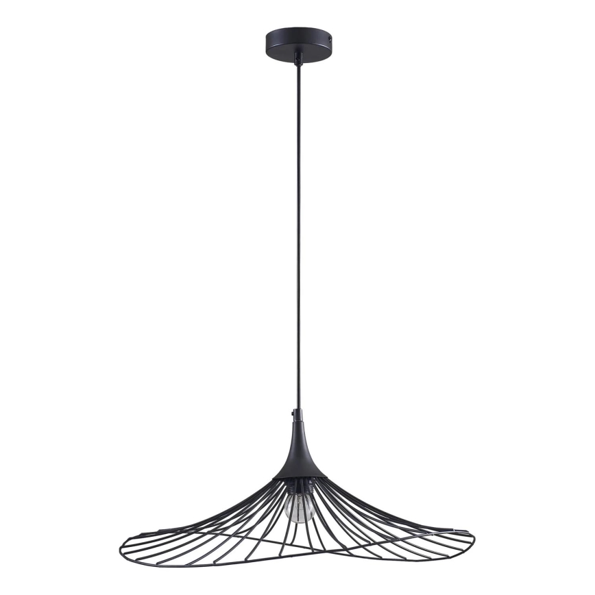 Luster na sajli ARIELLE 1xE27/20W/230V pr. 50 cm crna