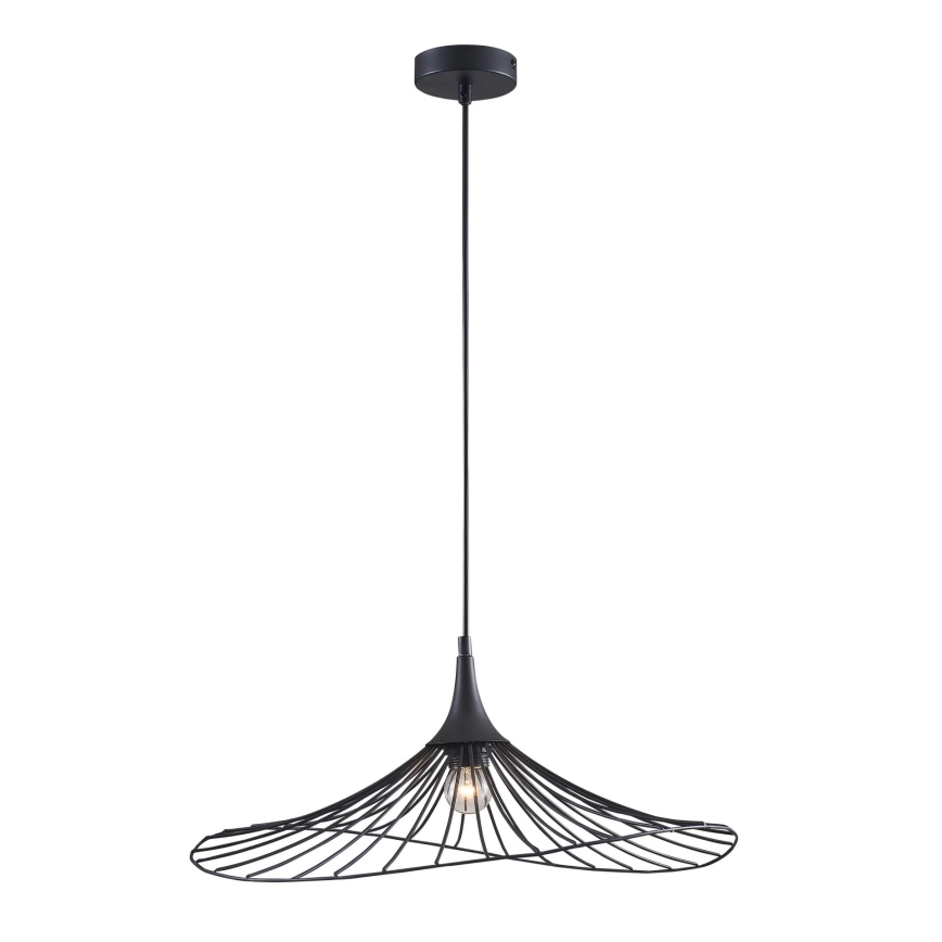 Luster na sajli ARIELLE 1xE27/20W/230V pr. 50 cm crna