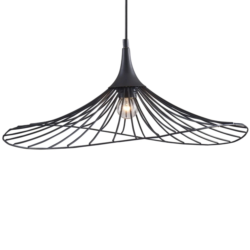 Luster na sajli ARIELLE 1xE27/20W/230V pr. 50 cm crna