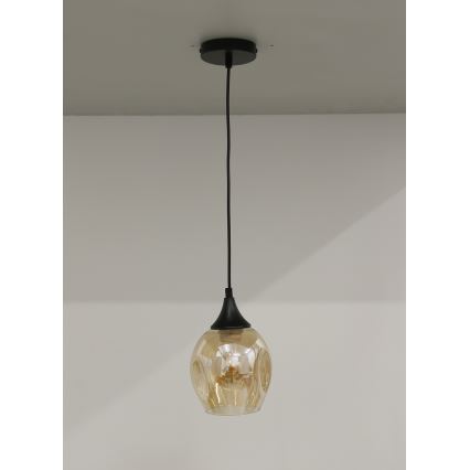 Luster na sajli ASPA 1xE27/40W/230V crna