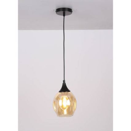 Luster na sajli ASPA 1xE27/40W/230V crna