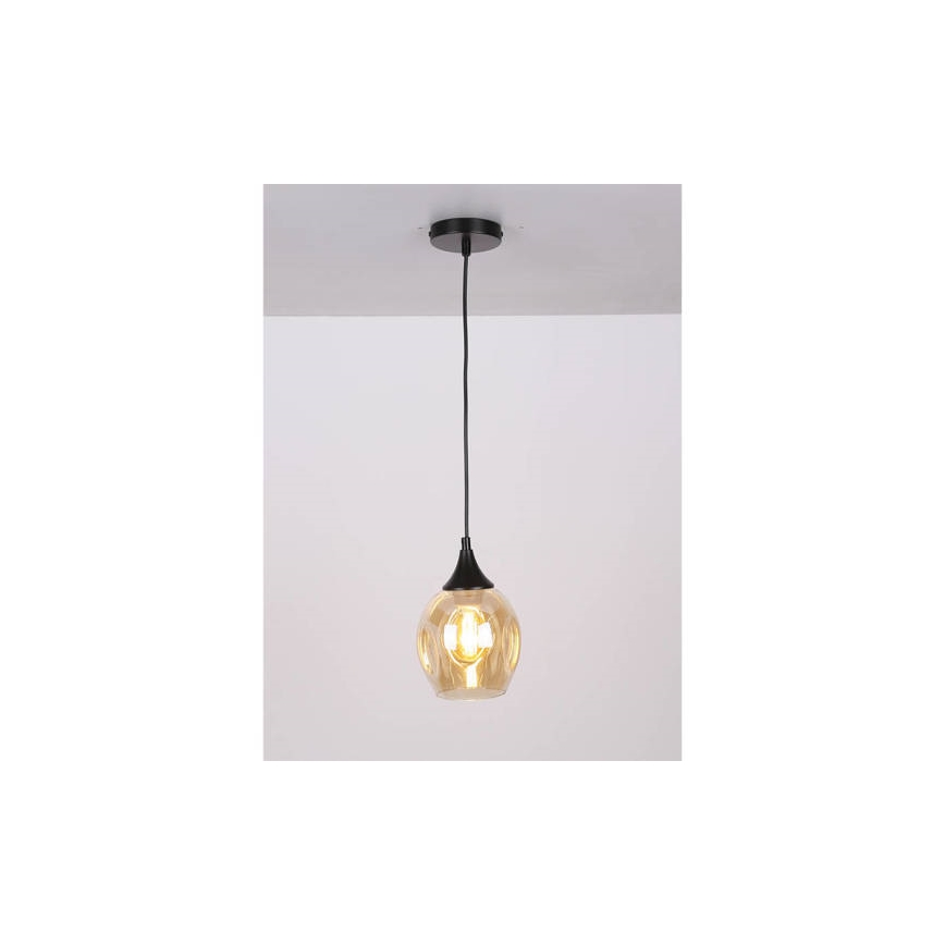 Luster na sajli ASPA 1xE27/40W/230V crna
