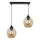 Luster na sajli ASPA 2xE27/40W/230V crna