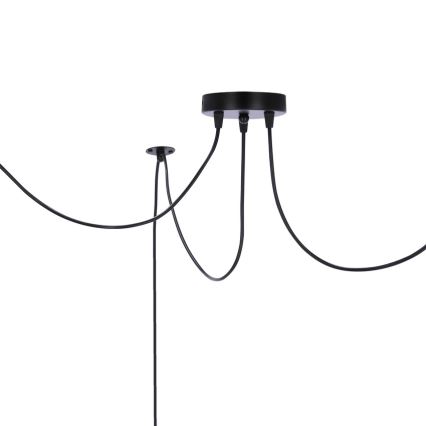 Luster na sajli ASSAM 3xE27/60W/230V crna