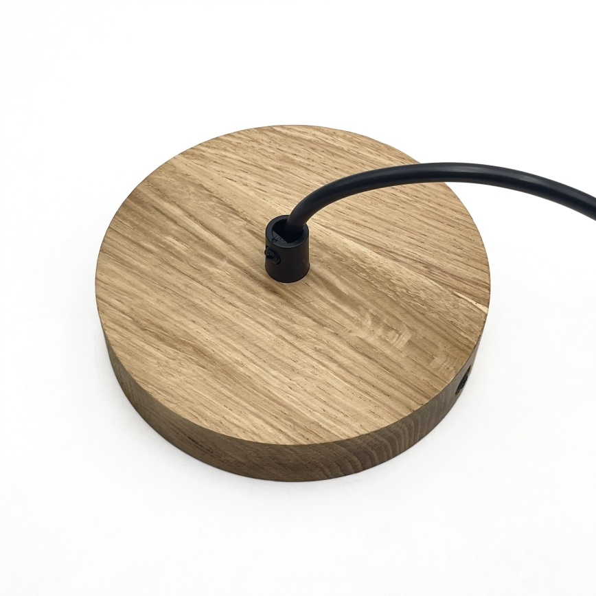 Luster na sajli ASTA 1xE27/60W/230V, Ø 28 cm, hrast