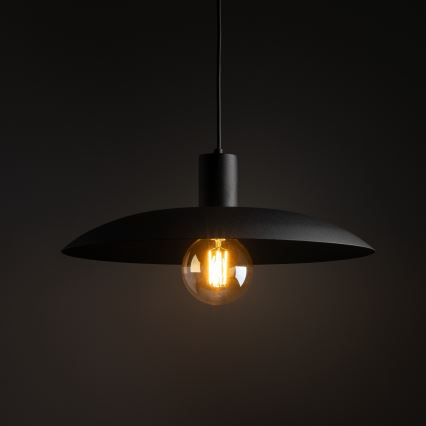 Luster na sajli ASTRA 1xE27/15W/230V pr. 41 cm crna