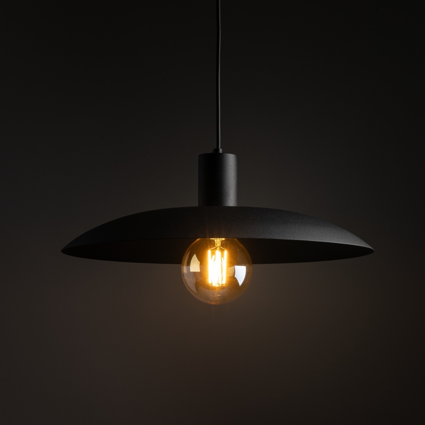 Luster na sajli ASTRA 1xE27/15W/230V pr. 41 cm crna