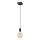 Luster na sajli ASTRID 1xE27/60W/230V matirana crna