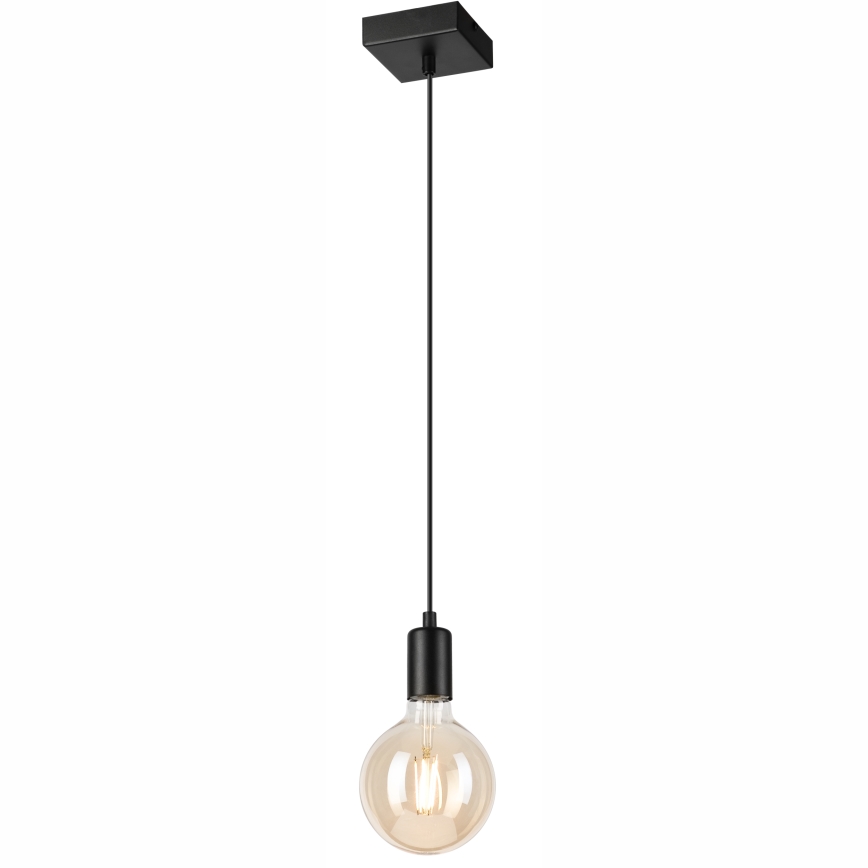 Luster na sajli ASTRID 1xE27/60W/230V matirana crna