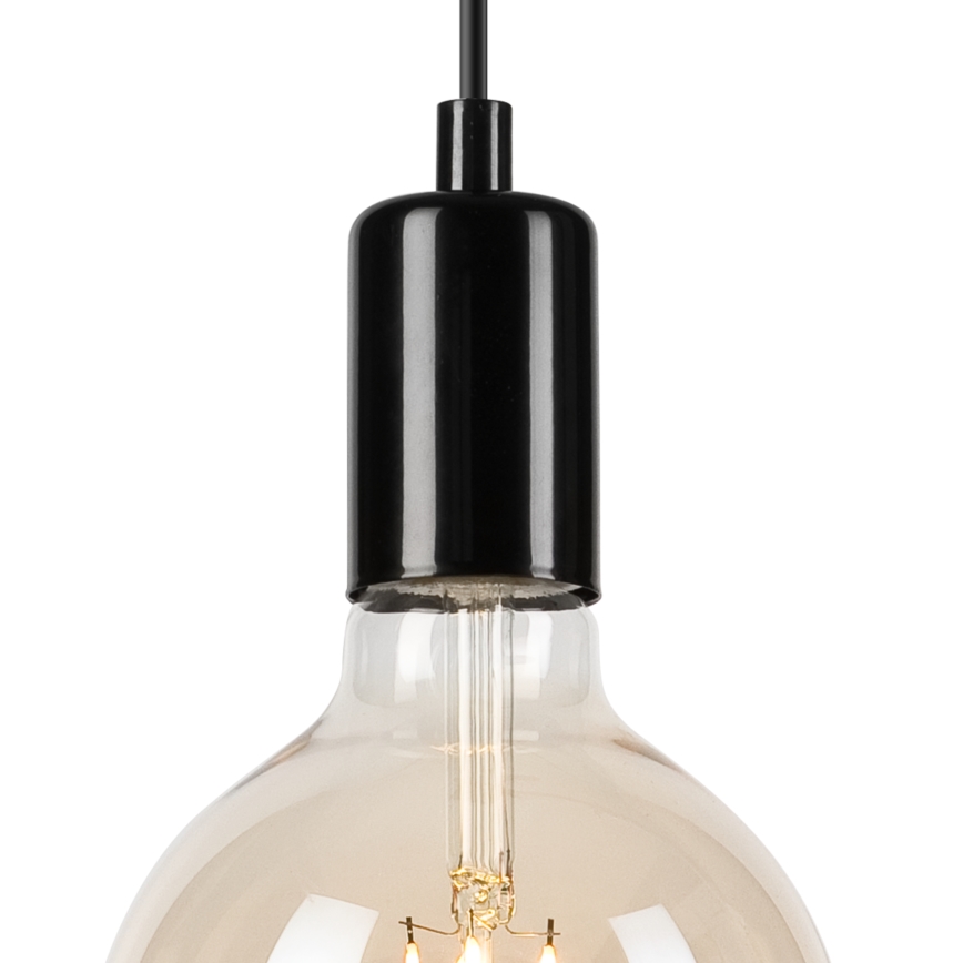 Luster na sajli ASTRID 1xE27/60W/230V sjajna crna