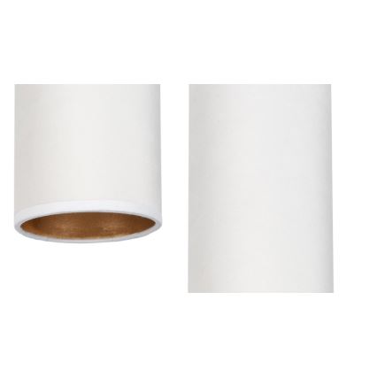 Luster na sajli AVALO 2xE27/60W/230V pauk bijela/bakrena